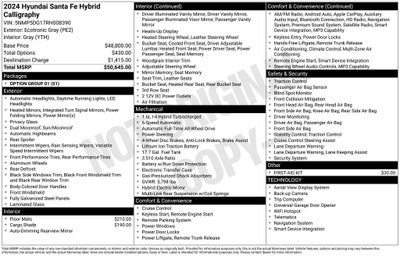 2024 Hyundai Santa Fe Hybrid Calligraphy