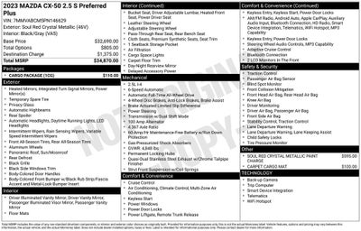 2023 Mazda Mazda CX-50 2.5 S Preferred Plus Package