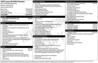 2023 Lexus UX 250h Premium