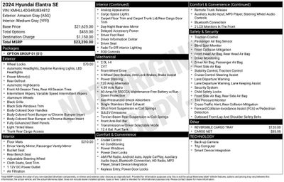 2024 Hyundai Elantra SE