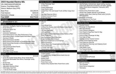 2023 Hyundai Elantra SEL