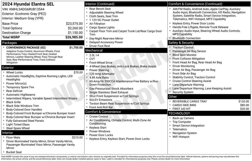 2024 Hyundai Elantra SEL