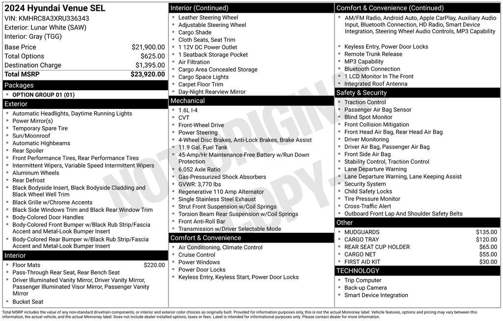 2024 Hyundai Venue SEL