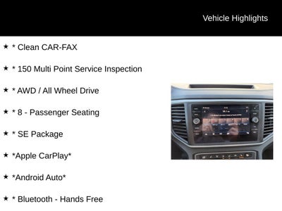 2019 Volkswagen Atlas 3.6L V6 SE 4Motion