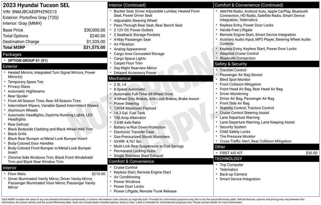 2023 Hyundai Tucson SEL
