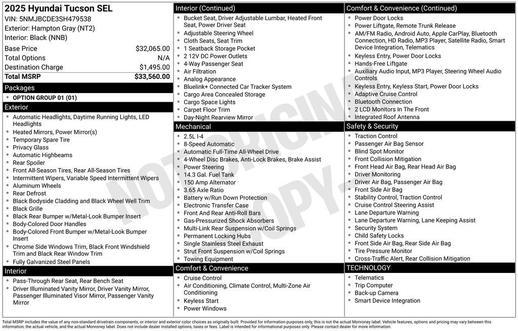 2025 Hyundai Tucson SEL