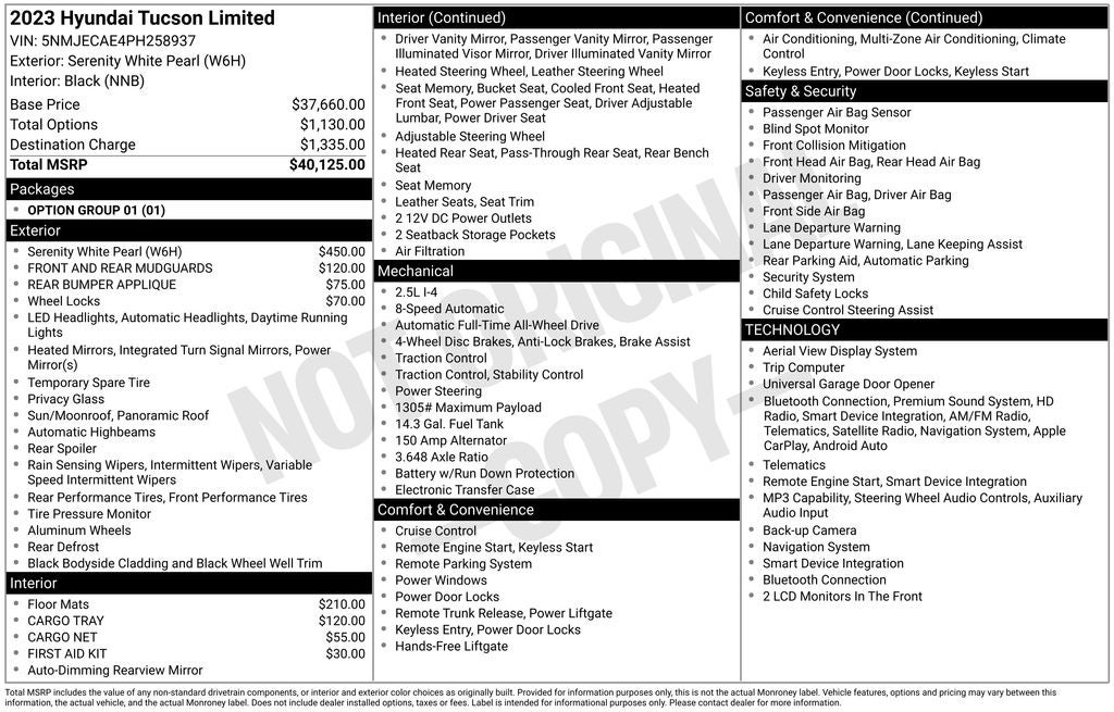 2023 Hyundai Tucson Limited