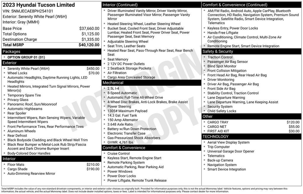 2023 Hyundai Tucson Limited