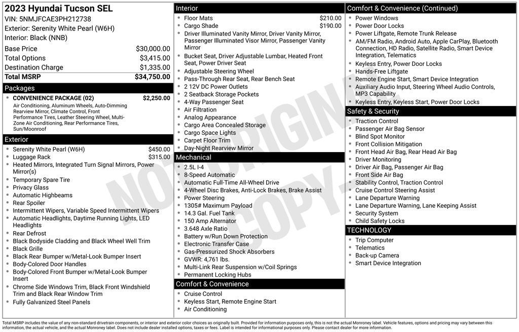 2023 Hyundai Tucson SEL