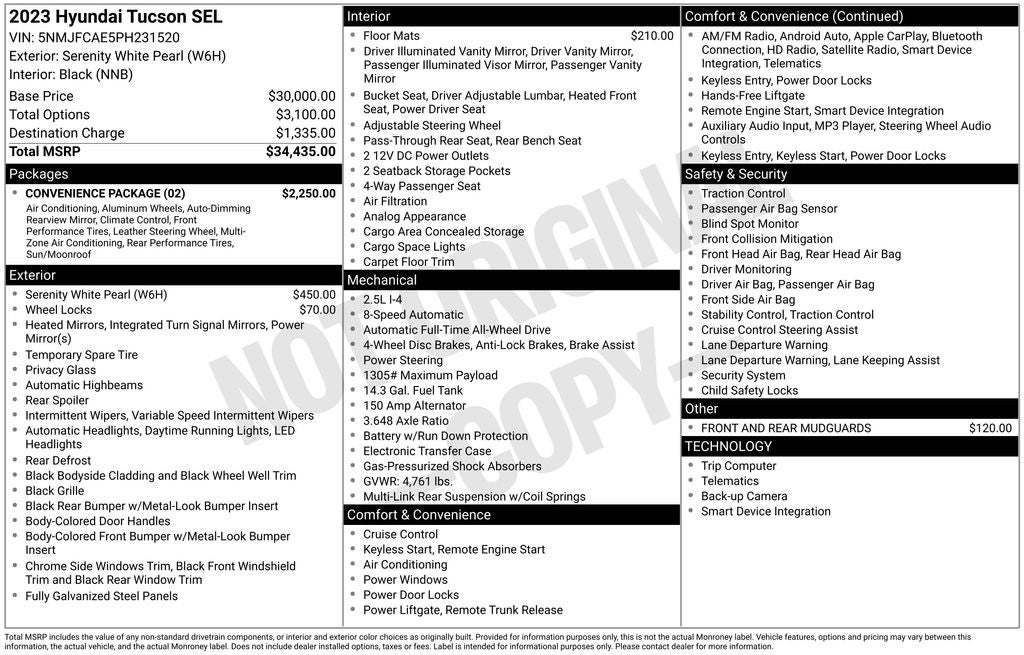 2023 Hyundai Tucson SEL