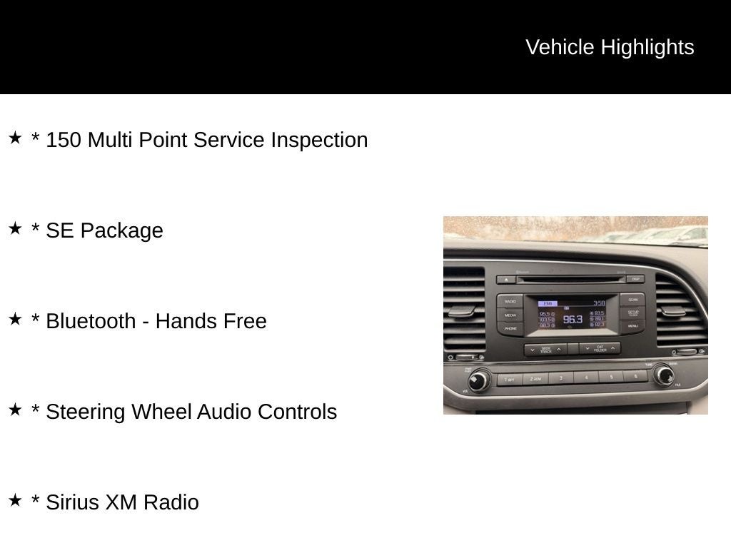 2017 Hyundai Elantra SE