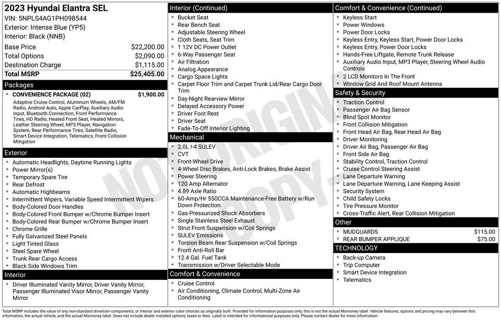 2023 Hyundai Elantra SEL