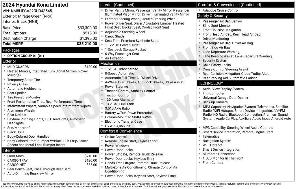 2024 Hyundai Kona Limited