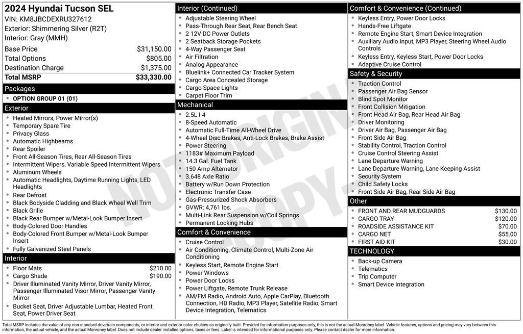 2024 Hyundai Tucson SEL