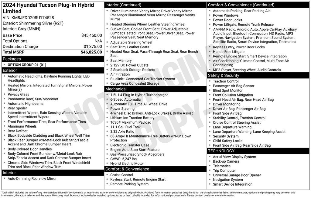 2024 Hyundai Tucson Plug-In Hybrid Limited