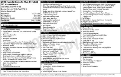 2023 Hyundai Santa Fe Plug-In Hybrid SEL Convenience