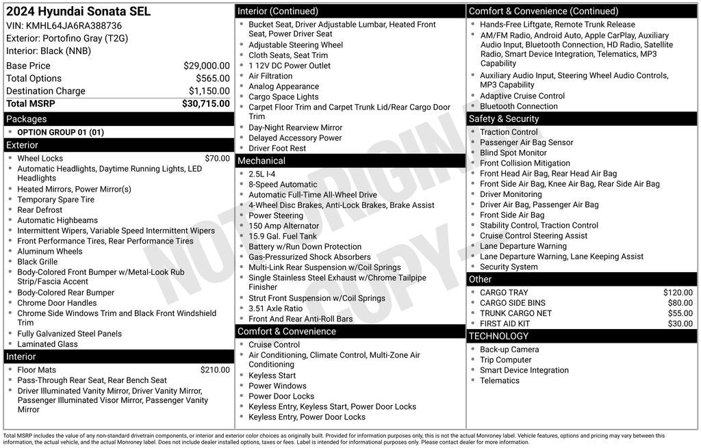 2024 Hyundai Sonata SEL AWD
