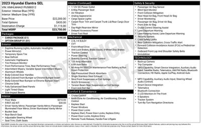 2023 Hyundai Elantra SEL