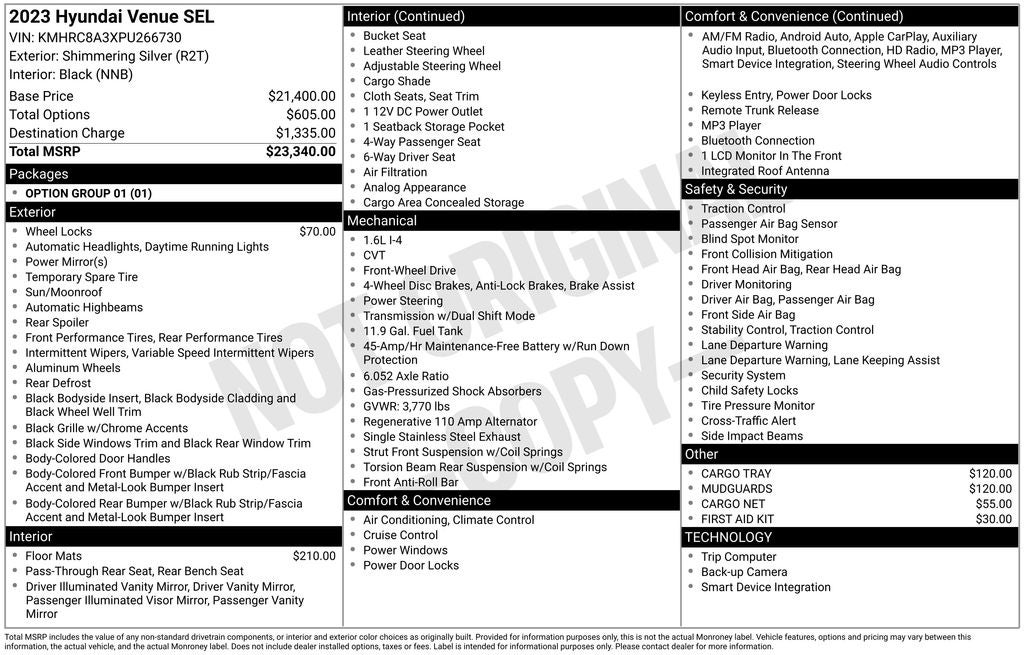 2023 Hyundai Venue SEL