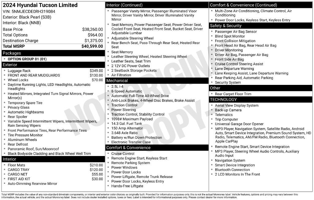 2024 Hyundai Tucson Limited