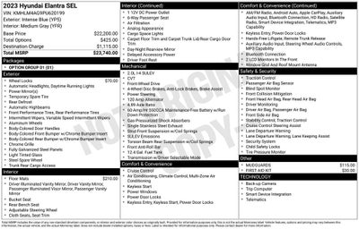 2023 Hyundai Elantra SEL