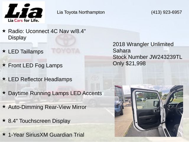 2018 Jeep Wrangler Unlimited Sahara