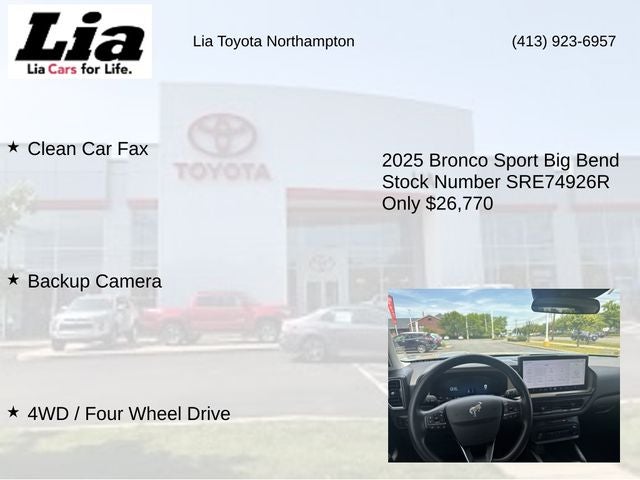 2025 Ford Bronco Sport Big Bend