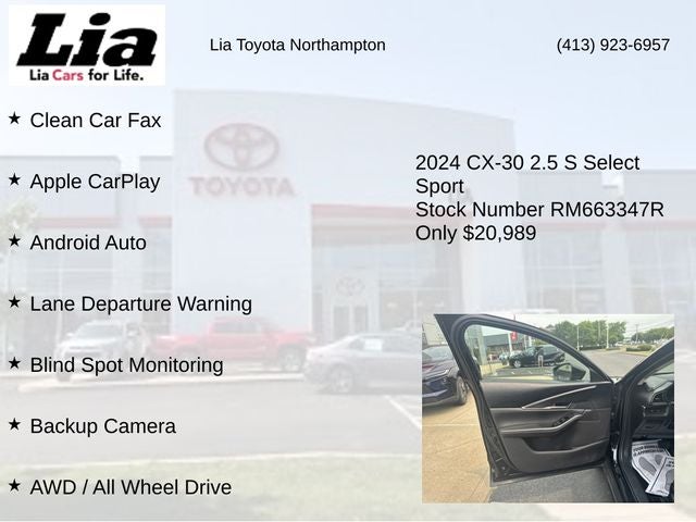 2024 Mazda Mazda CX-30 2.5 S Select Sport