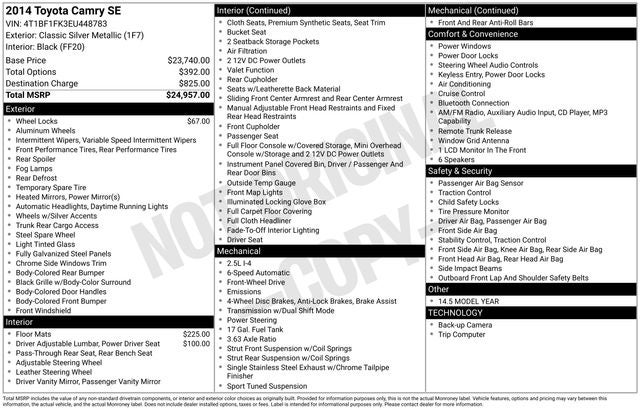 2014 Toyota Camry SE
