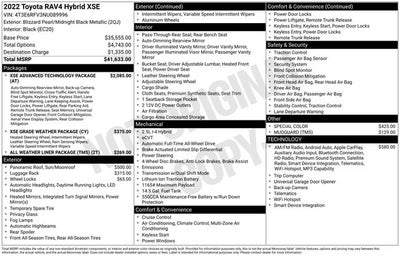 2022 Toyota RAV4 Hybrid XSE