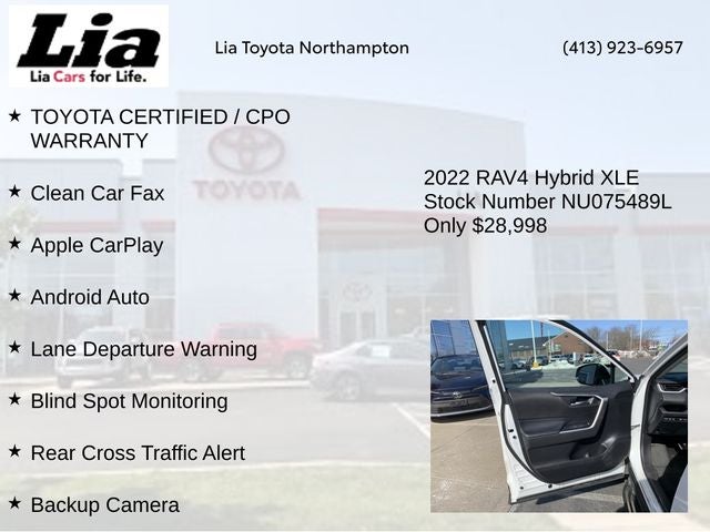 2022 Toyota RAV4 Hybrid XLE
