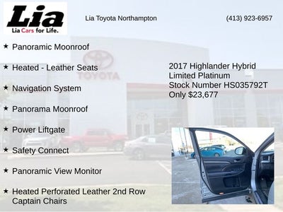 2017 Toyota Highlander Hybrid Limited Platinum