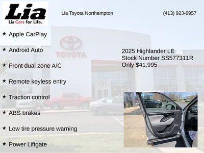 2025 Toyota Highlander LE AWD