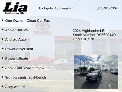 2024 Toyota Highlander LE