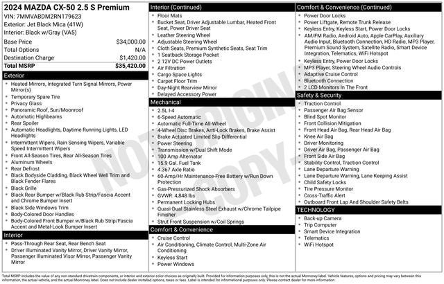 2024 Mazda Mazda CX-50 2.5 S Premium Package