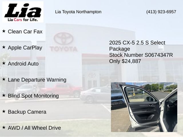 2025 Mazda Mazda CX-5 2.5 S Select Package