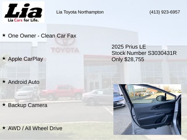 2025 Toyota Prius LE AWD