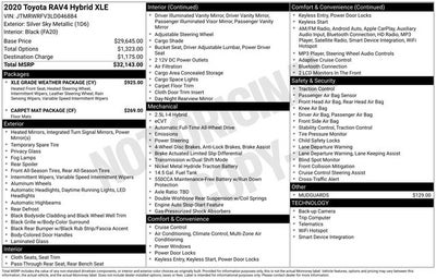 2020 Toyota RAV4 Hybrid XLE