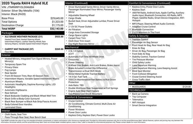 2020 Toyota RAV4 Hybrid XLE