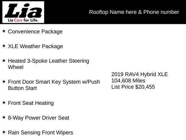 2019 Toyota RAV4 Hybrid XLE