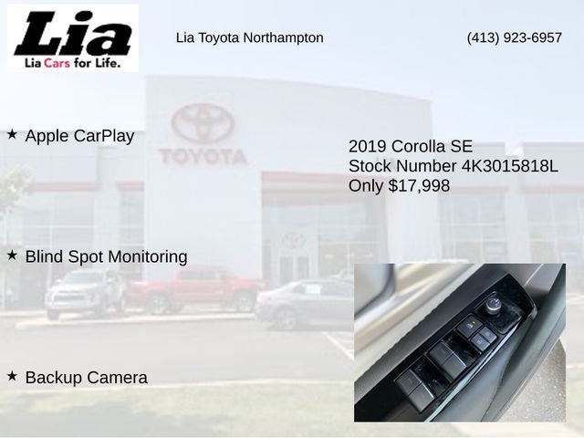 2019 Toyota Corolla Hatchback SE