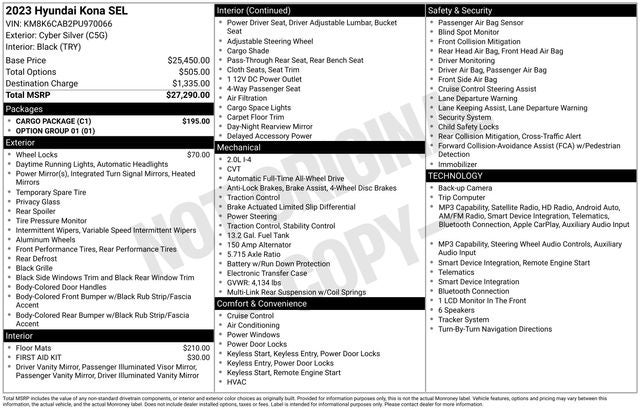 2023 Hyundai Kona SEL AWD