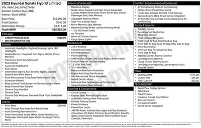 2023 Hyundai Sonata Hybrid Limited