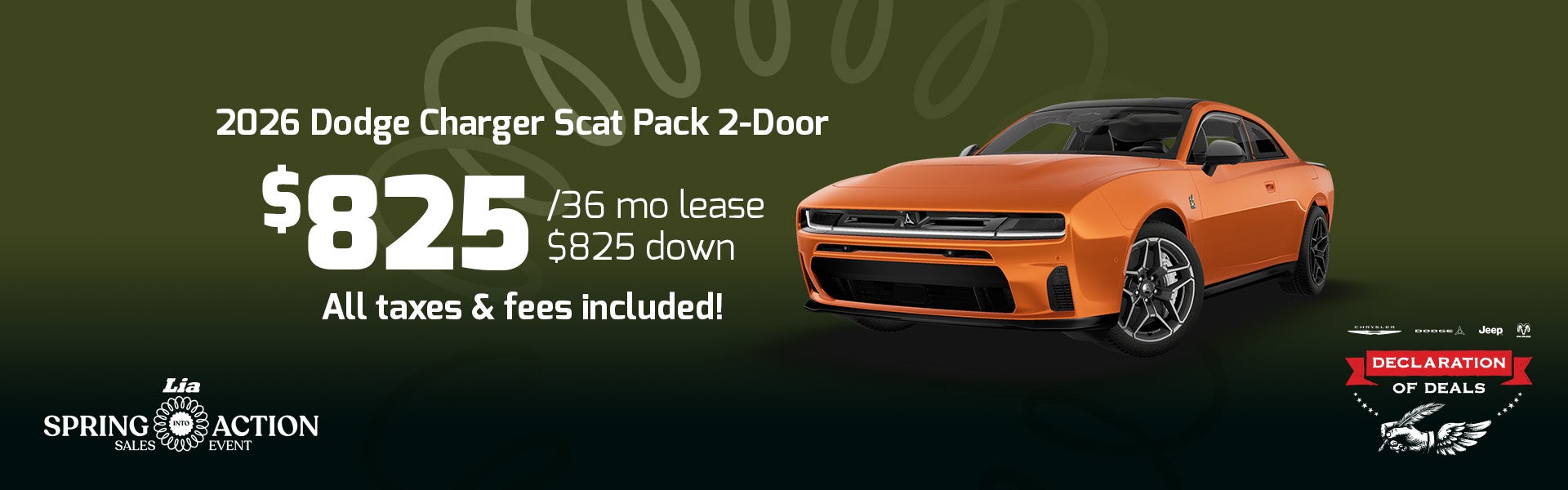 dodge charger lease special