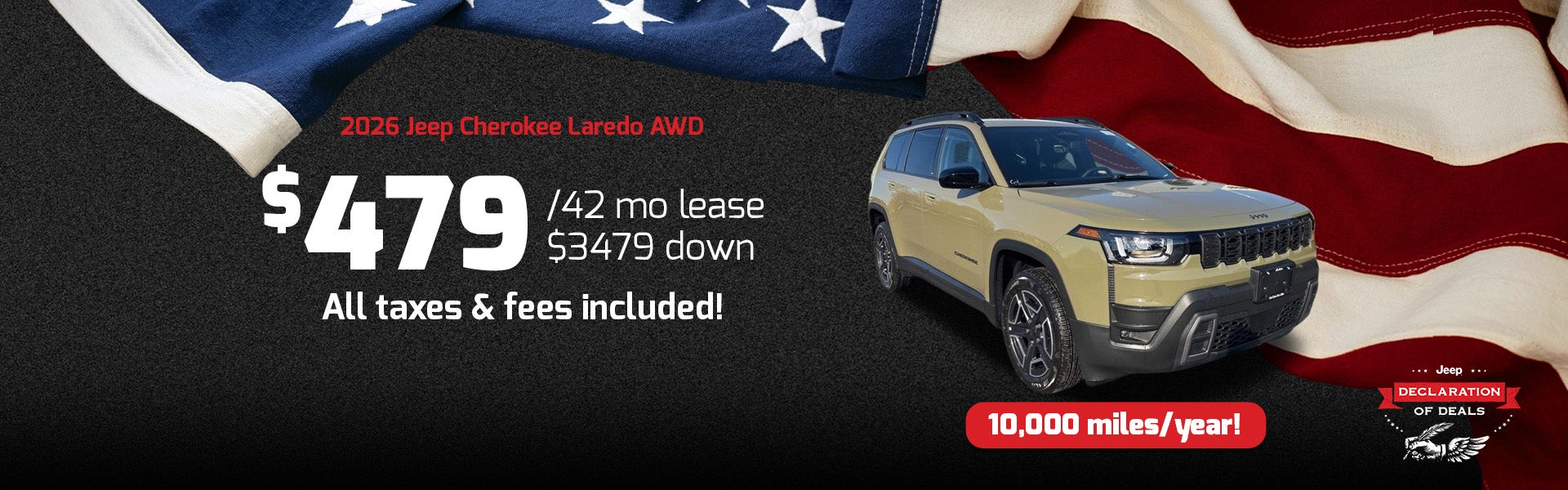 cherokee lease special