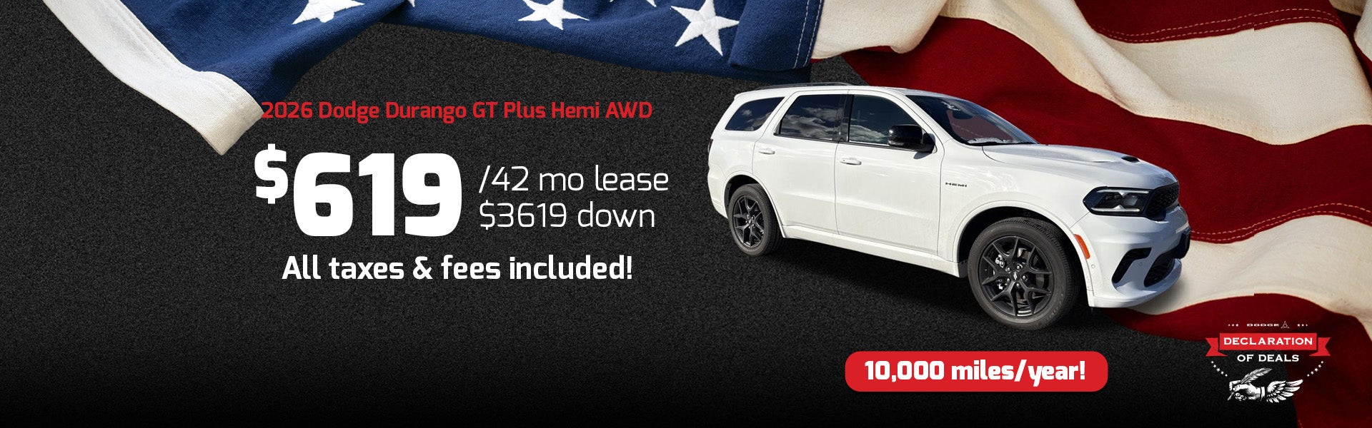 durango lease special
