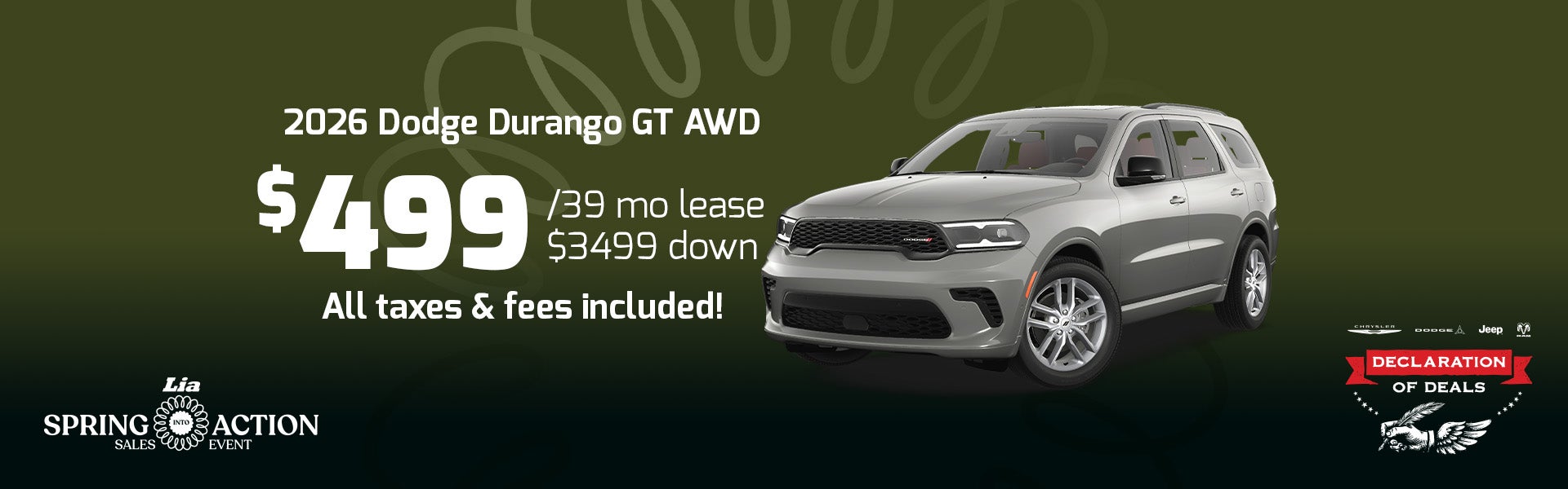 durango lease special