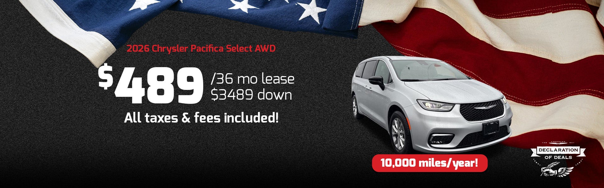pacifica lease special