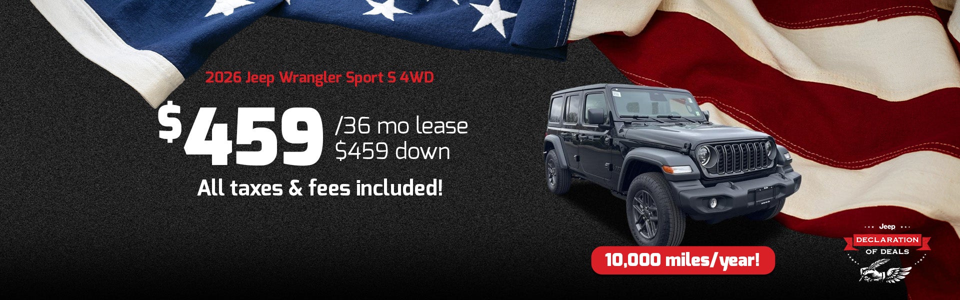 wrangler lease special