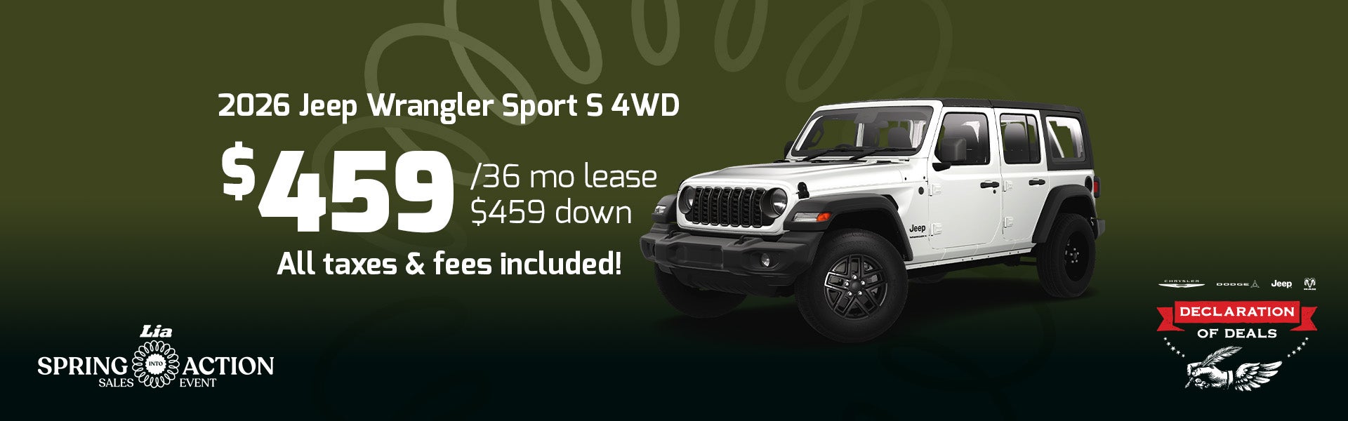 wrangler lease special